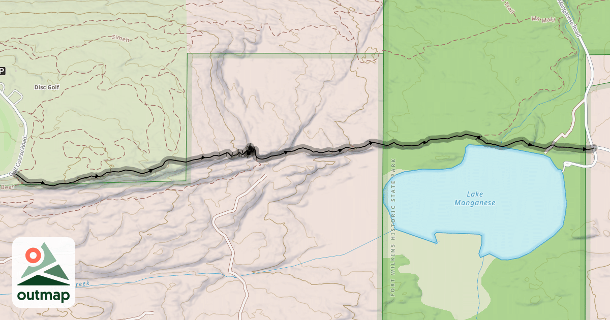 Map of Red Trail