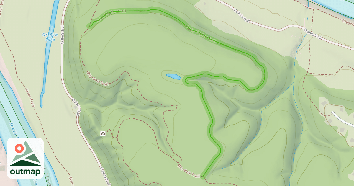 Map of Tulip Poplar Trail