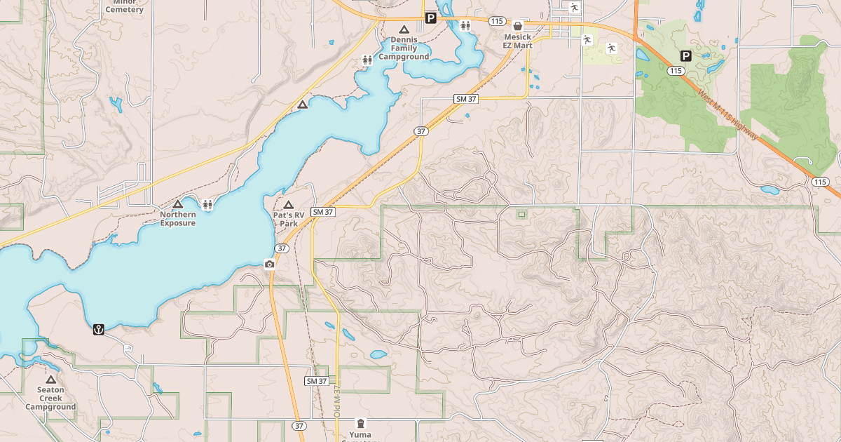 Map preview of Betsie Valley State Trail