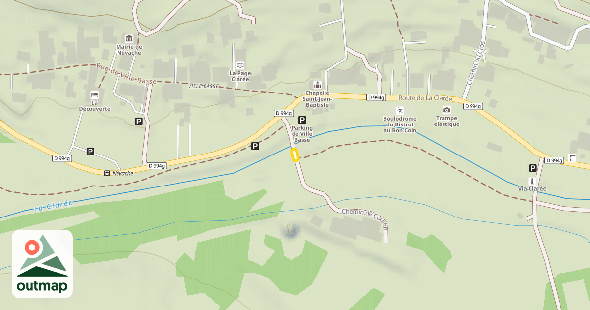 Map of Chemin de Courtin