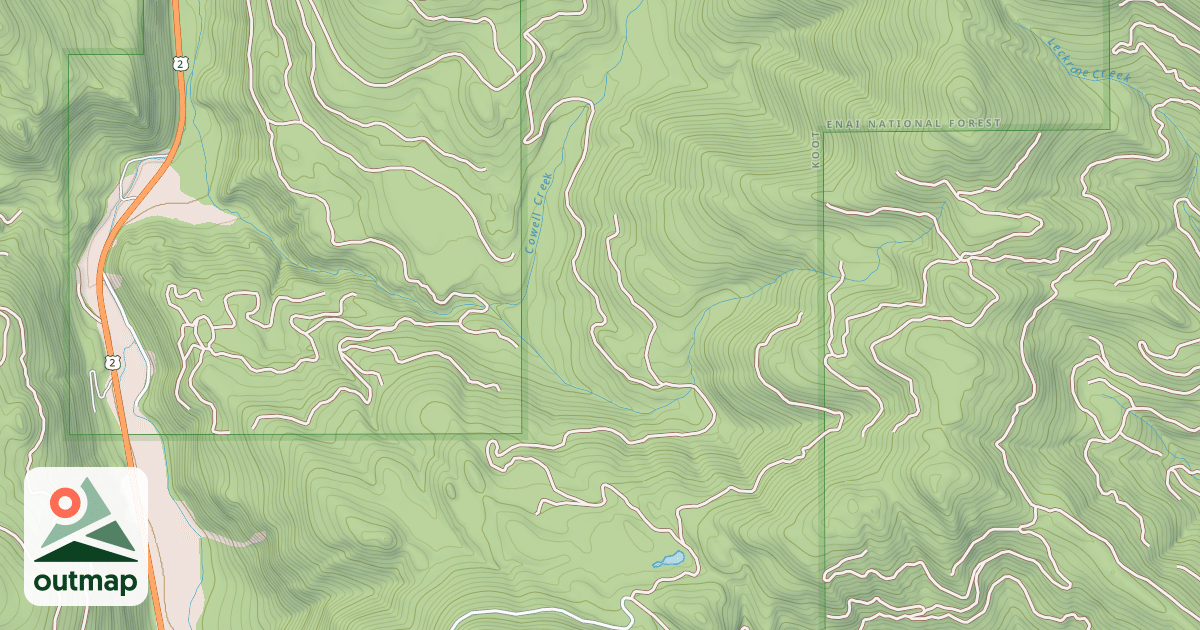 Map of COWELL TEPEE CONN