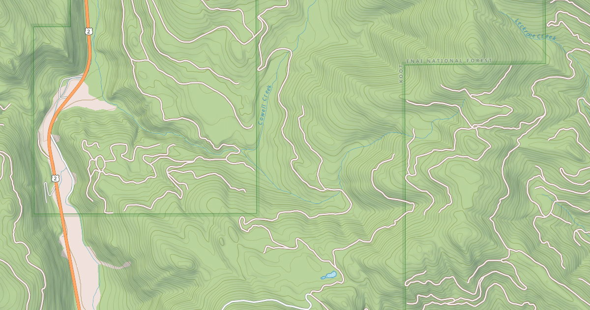 Map preview of COWELL TEPEE CONN