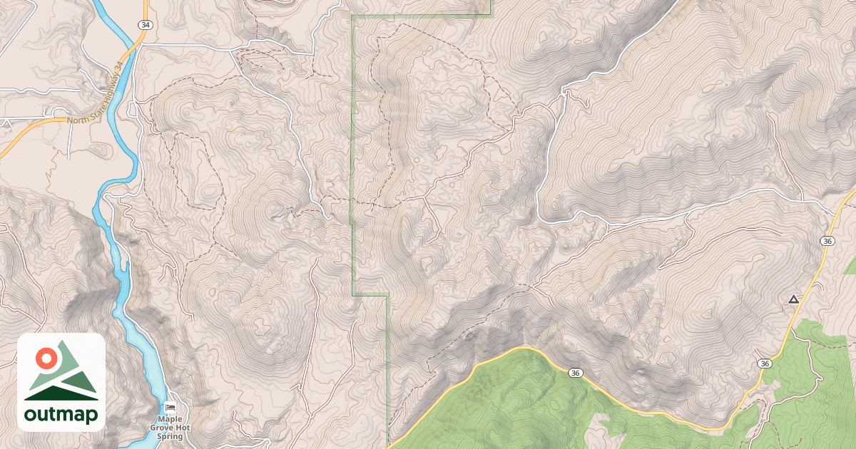 Map of Williams Creek