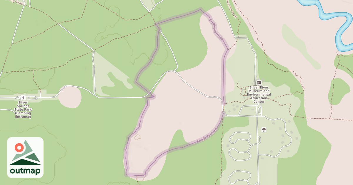 Map of Sinkhole Trail
