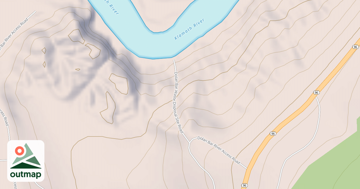 Map of DOLANS BAR WASTE DISPOSAL SITE