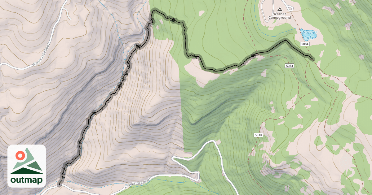 Map of Schuman/Shafer Creek Trail