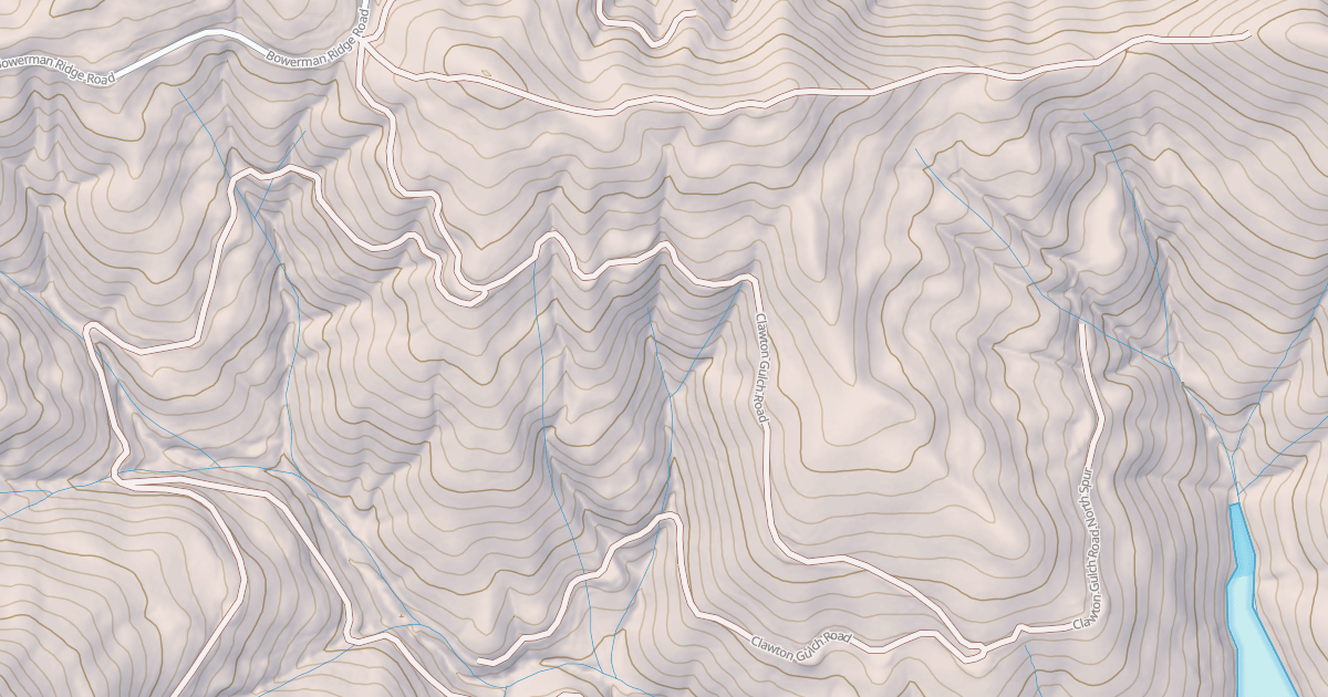 Map preview of CLAWTON GULCH