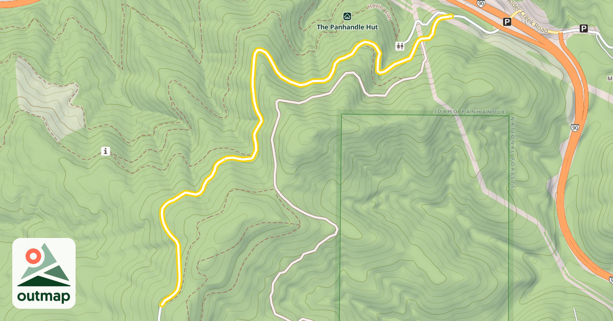 Map of East FSR 614