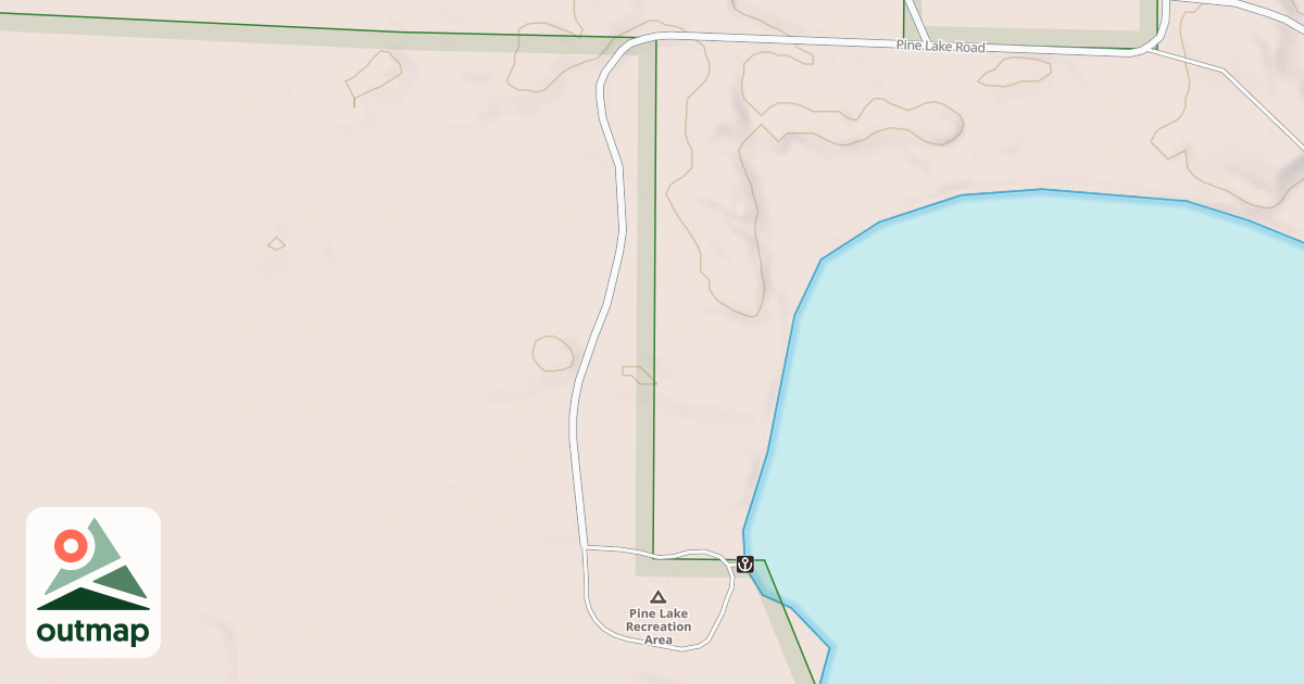 Map of PINE LAKE CAMPGROUND