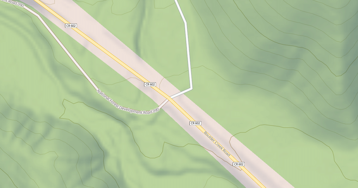 Map preview of NORTH BOULDER RIDGE