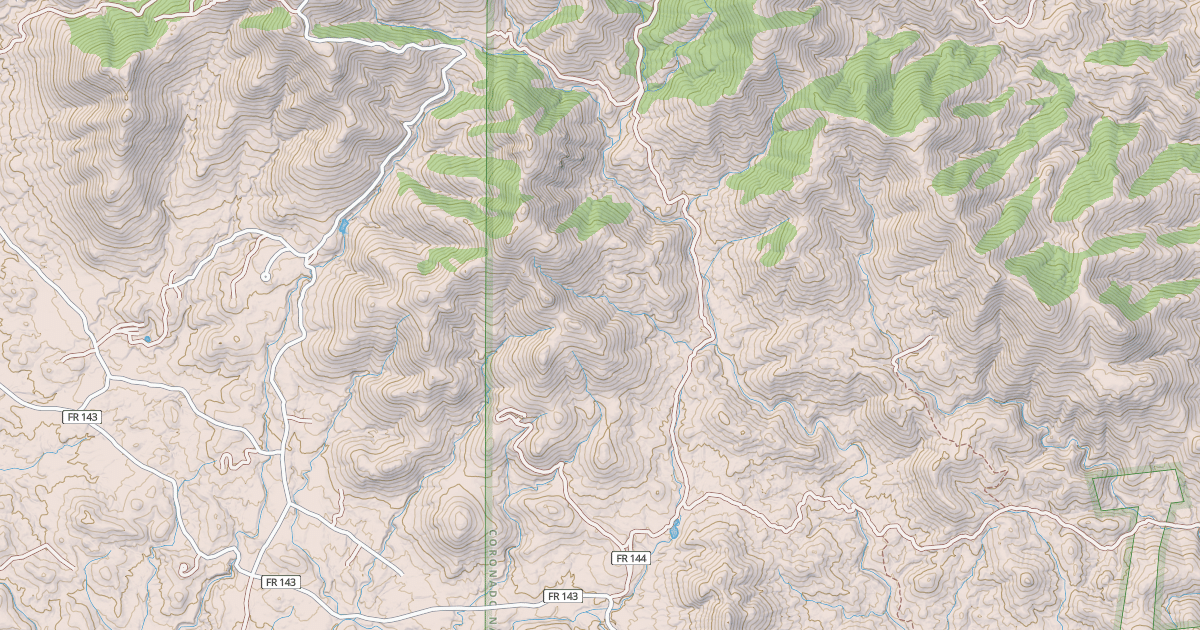 Map preview of SANTA RITA GULCH