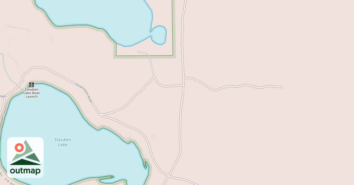 Map of CROOKED LAKE SOUTH