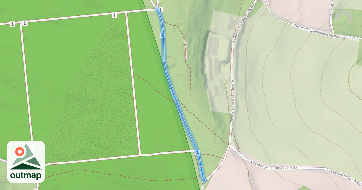 Map of Chemin du Haut Corrois