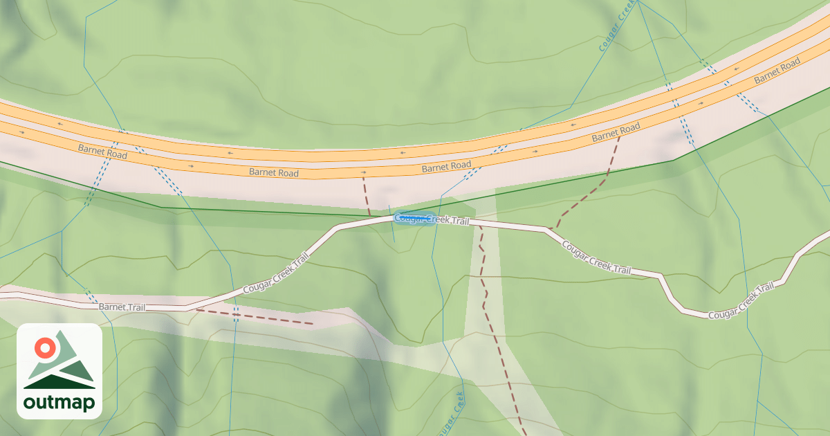 Map of Cougar Creek Trail