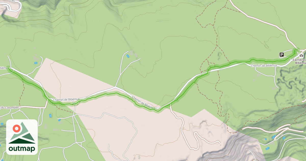 Map of Sentier de Bibemus