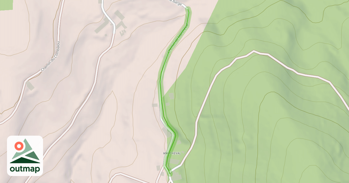 Map of Chemin de Marcheval