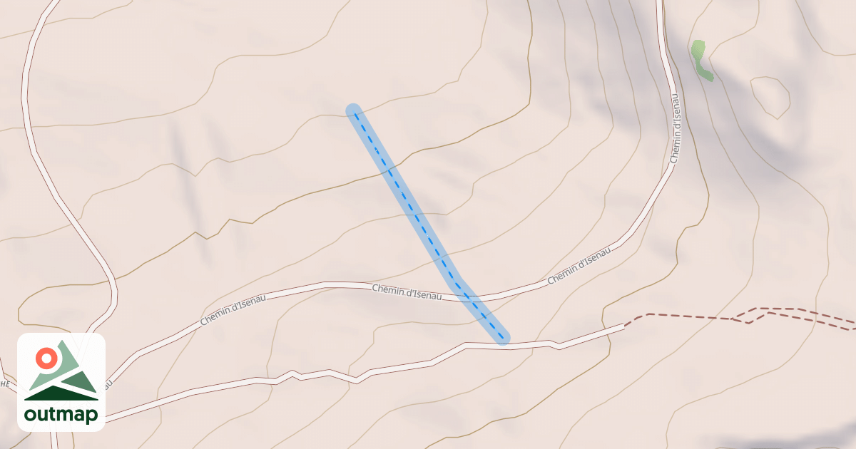 Map of (abandonné) piste