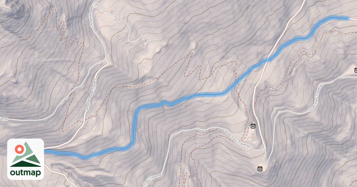 Map of Teton Traverse