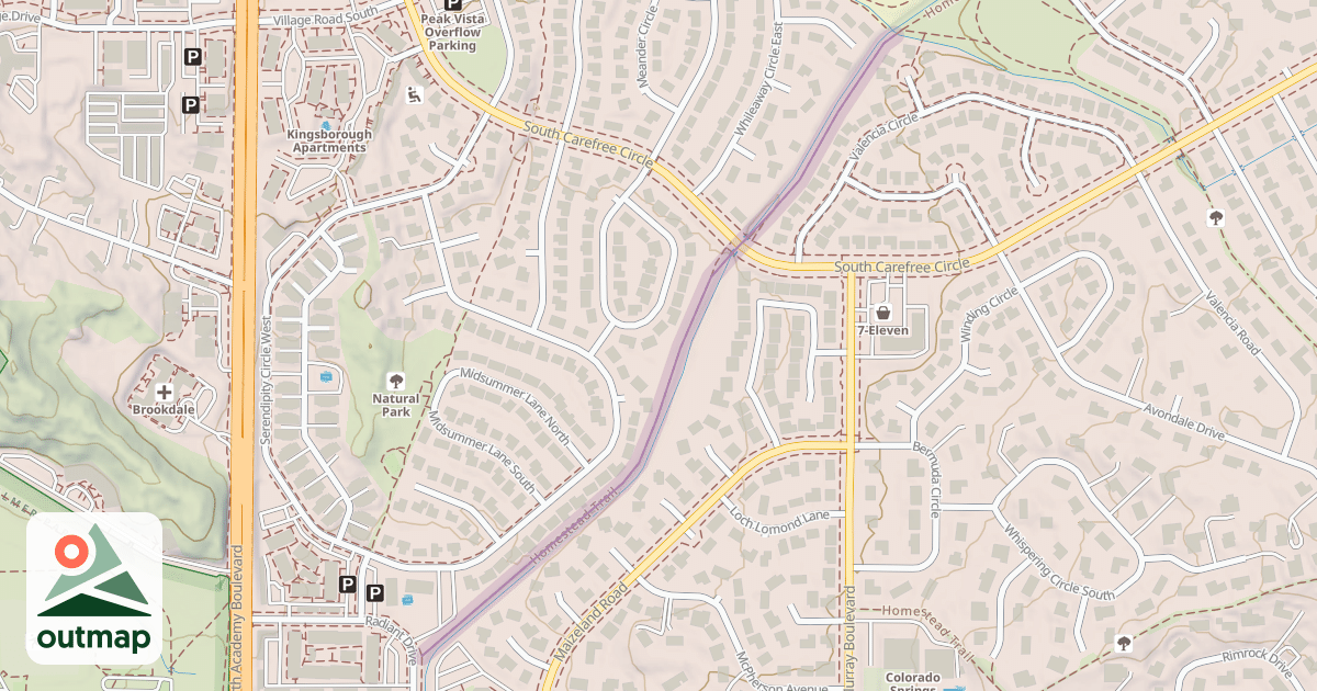 Map of Homestead Trail
