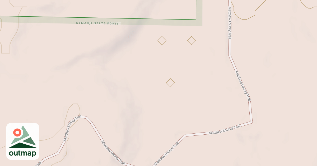 Map of Matthew Lourey State Trail