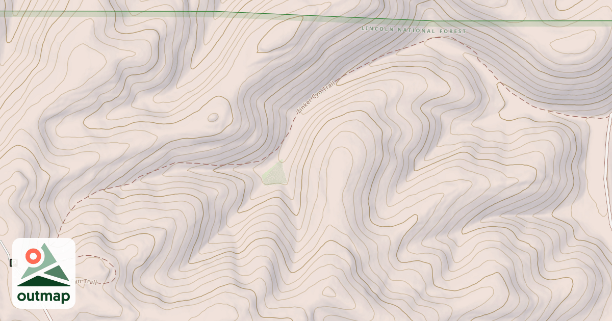 Map of ZINKER CYN TRAIL