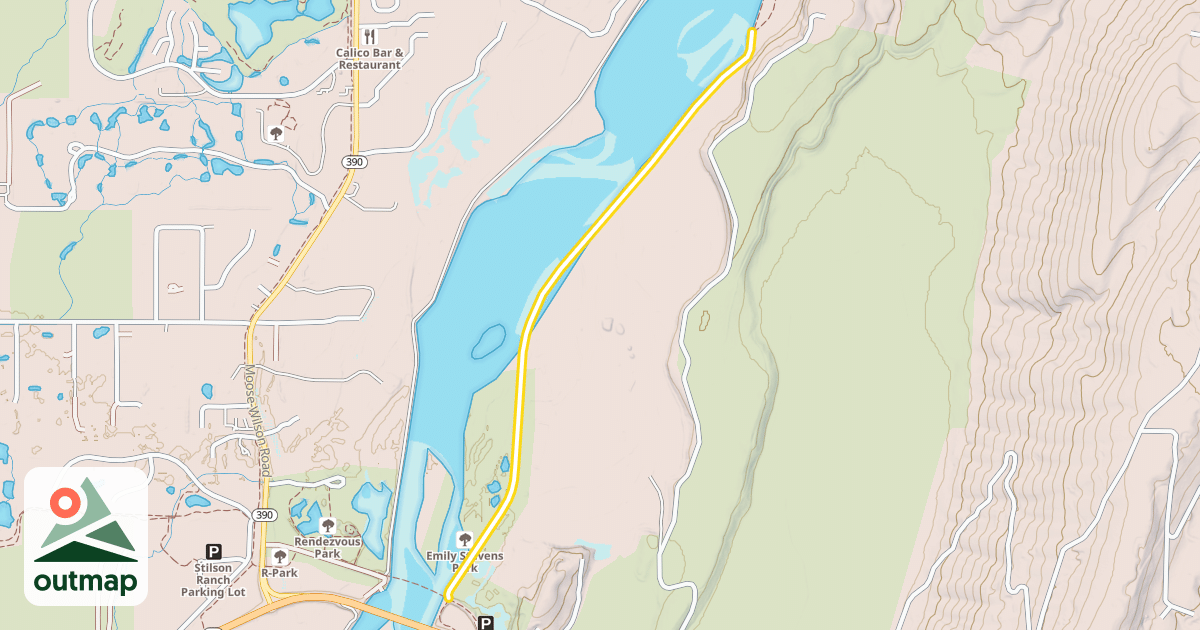 Map of Emilys Pond Levee