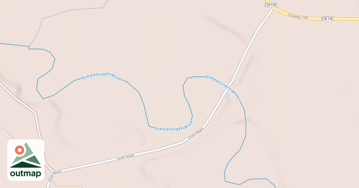 Map of Schoolcraft Trail