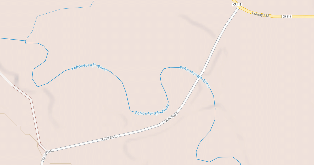 Map preview of Schoolcraft Trail