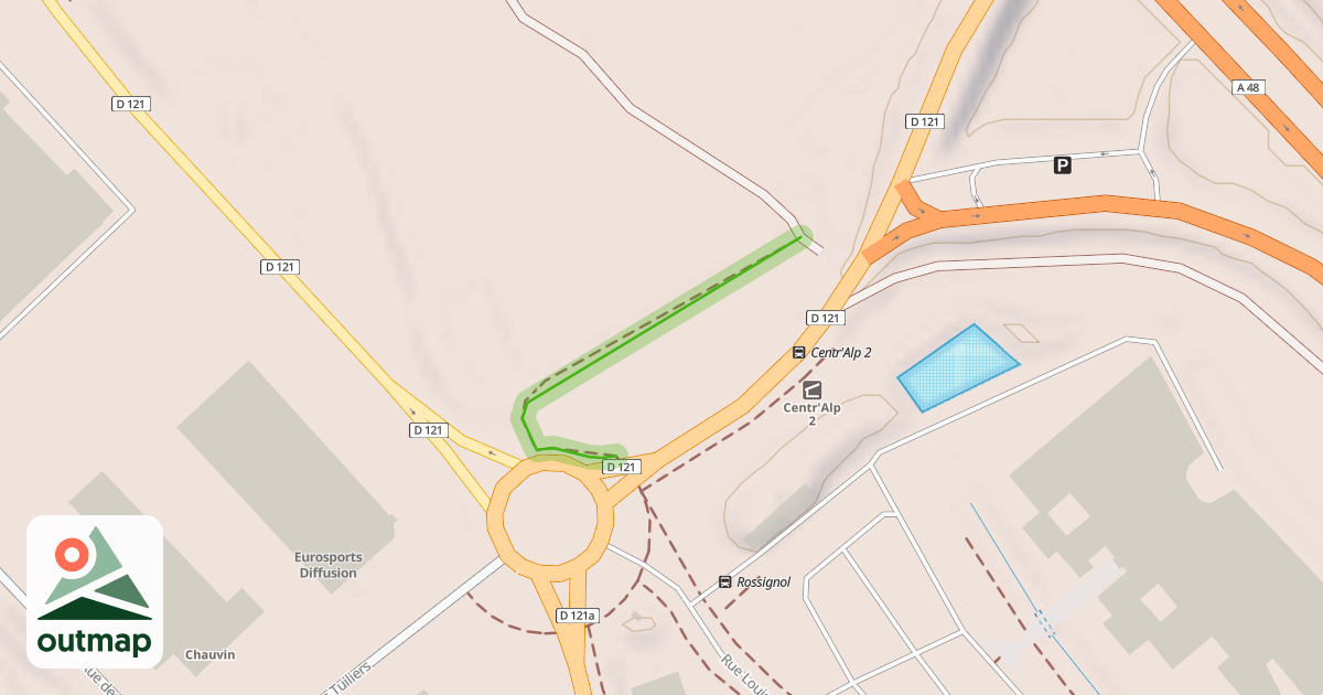 Map of Piste Cavalière