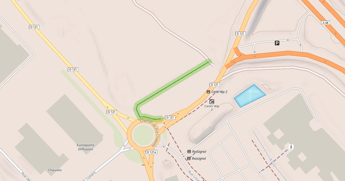 Map preview of Piste Cavalière