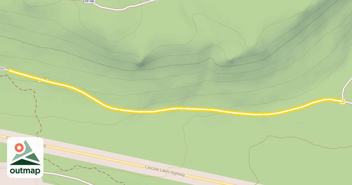 Map of Forest Road 4615-040