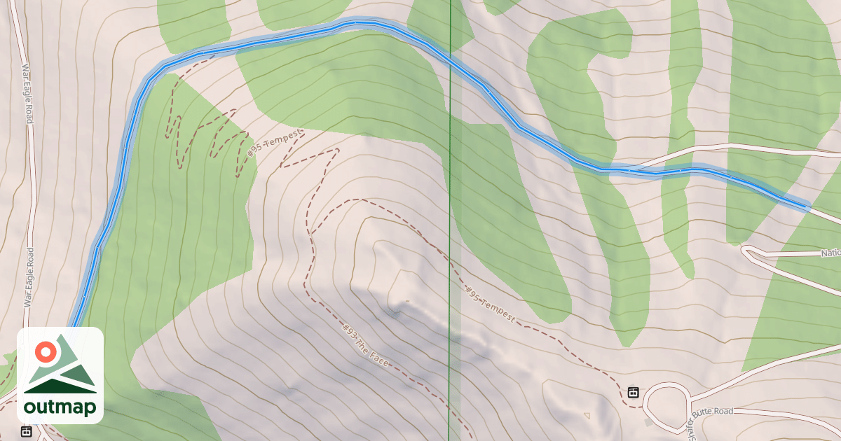 Map of Lodge Cat Track
