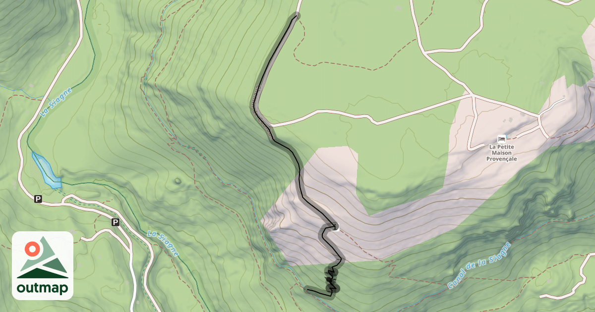 Map of Chemin de Courbon