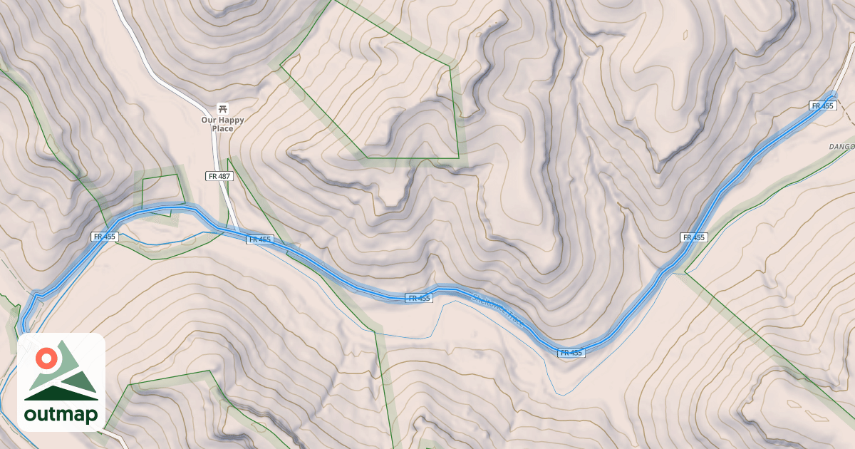 Map of Sheltowee Trace