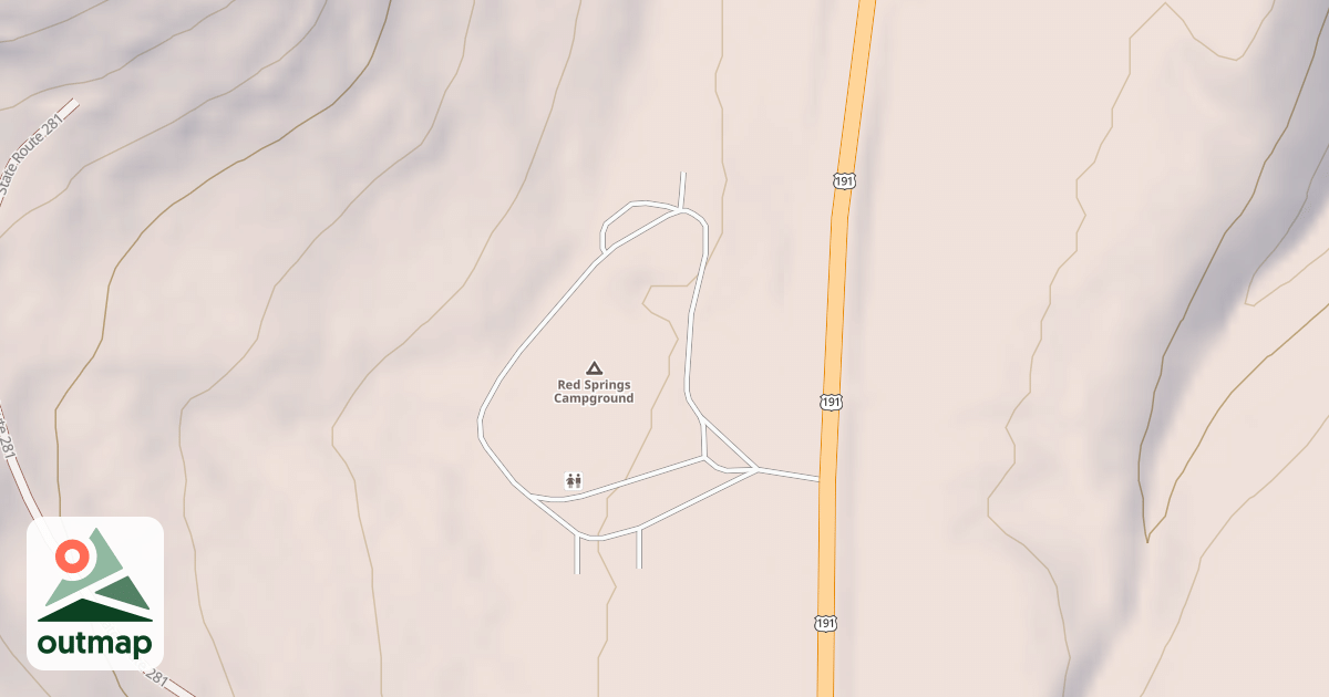 Map of RED SPRINGS C.G.