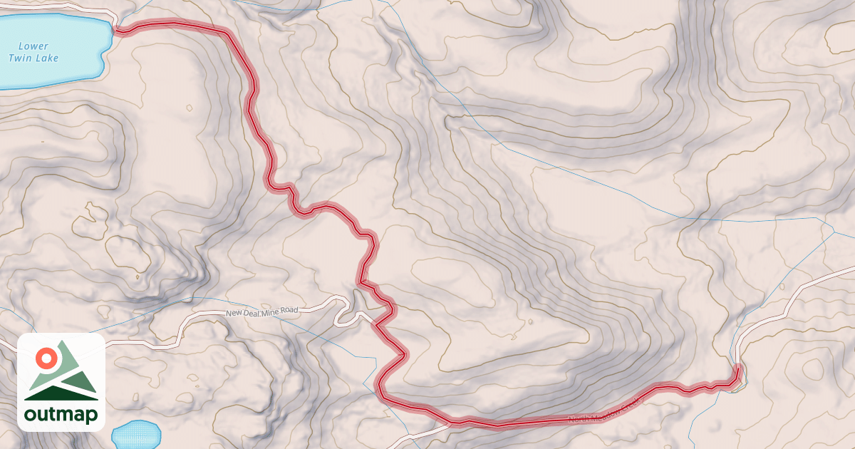 Map of North Meadow Creek