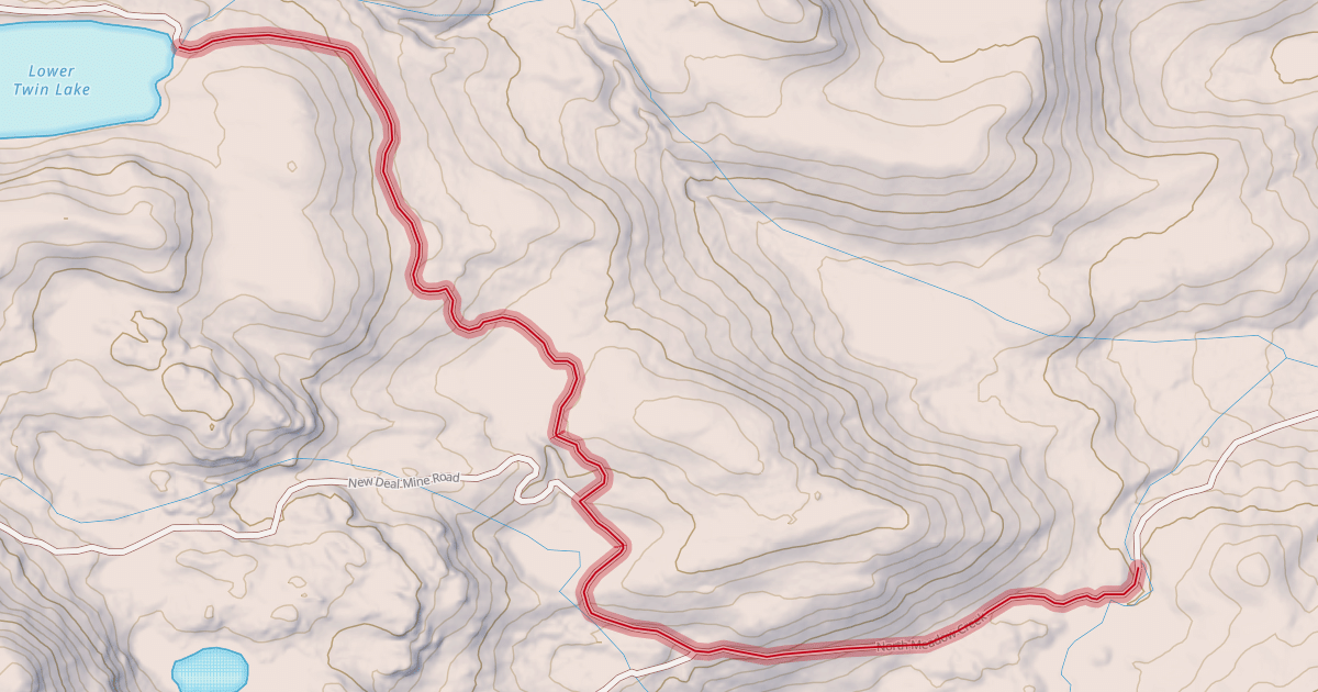 Map preview of North Meadow Creek