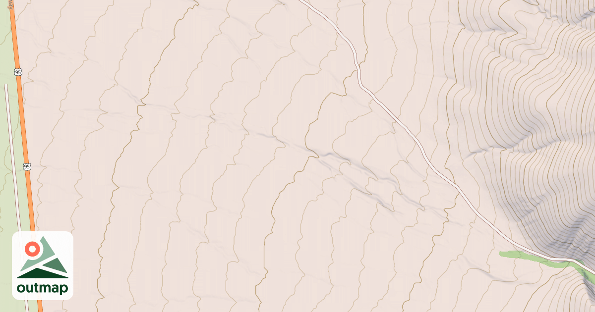 Map of ANDORNO CREEK