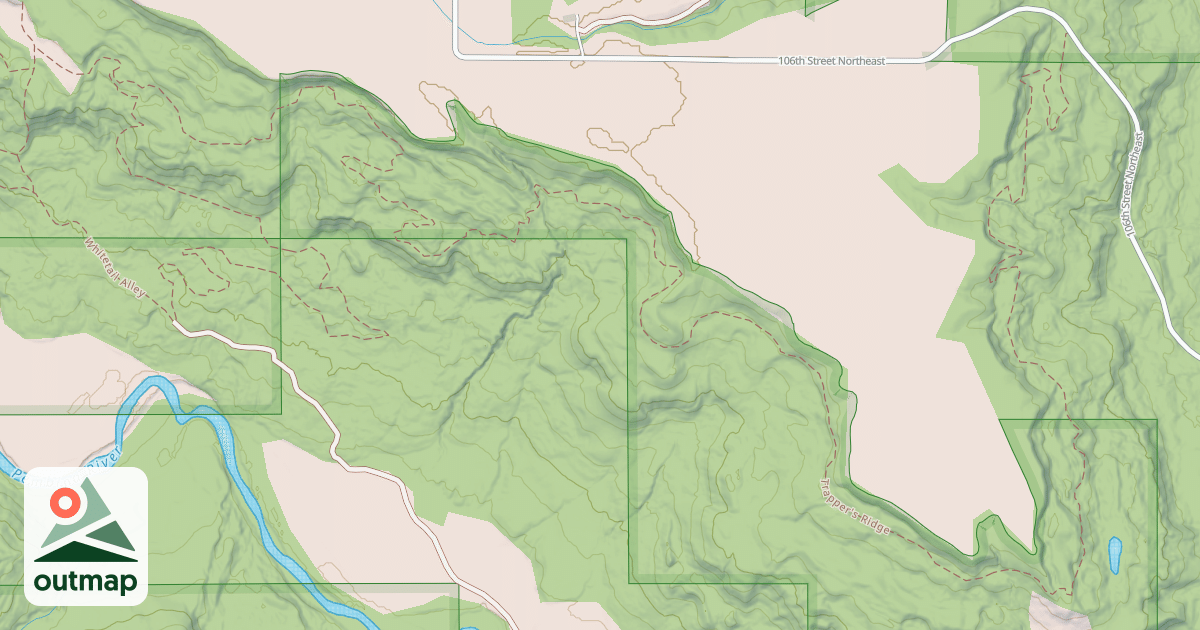 Map of Trapper'S Ridge Trail