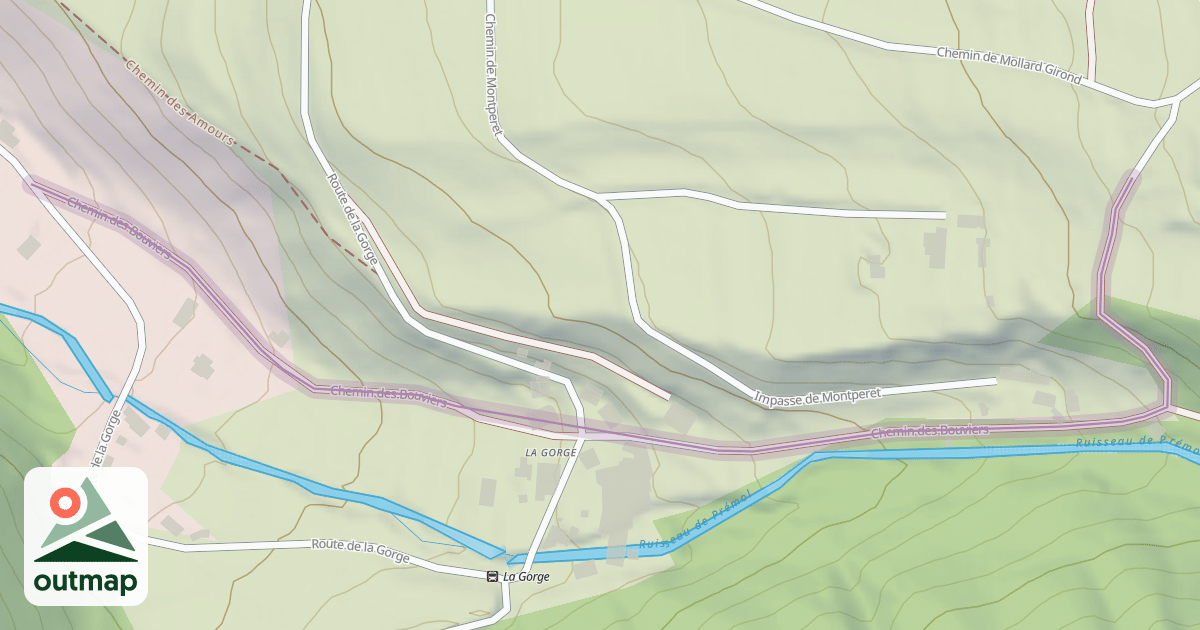 Map of Chemin des Bouviers