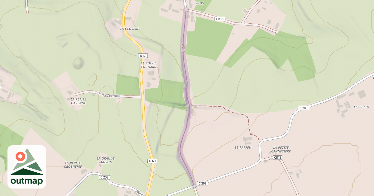 Map of CR54