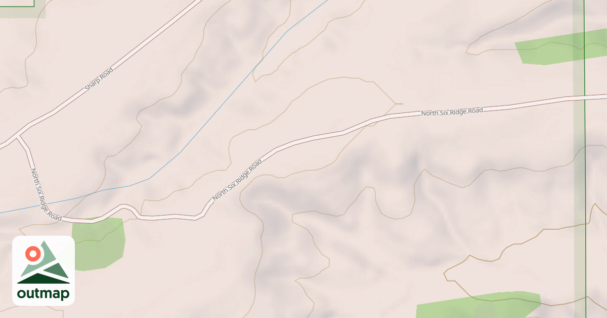 Map of NORTH SIX RIDGE