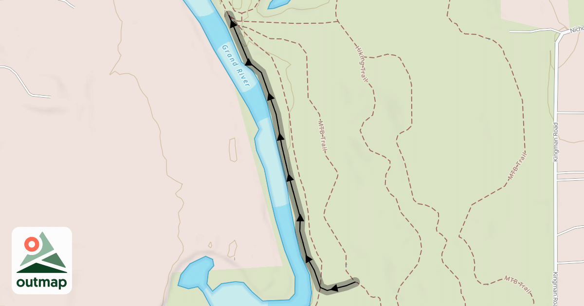 Map of MTB Trail