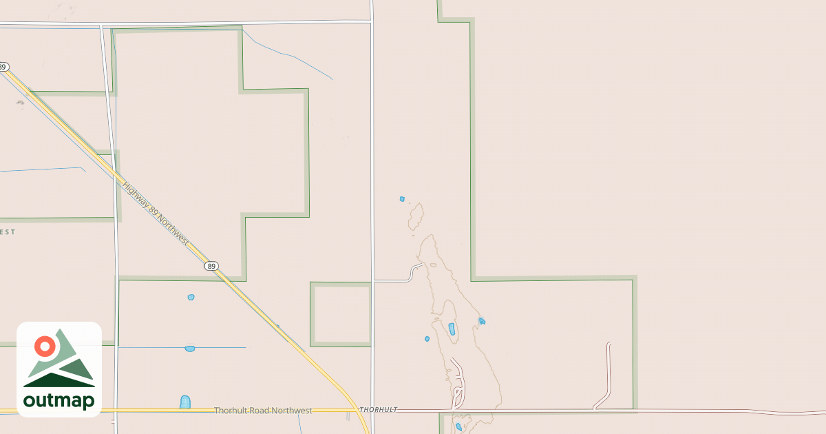 Map of Fourtown-Grygla Trail System
