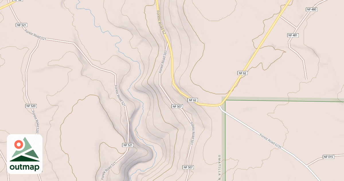 Map of USFS Motor Vehicle Use Map Trails 18057