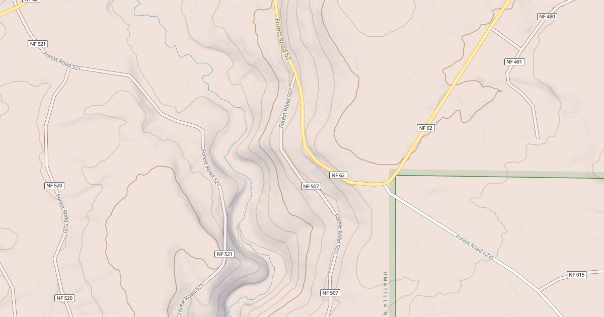 Map preview of USFS Motor Vehicle Use Map Trails 18057