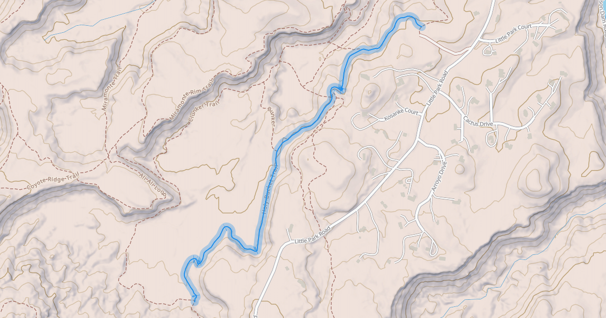 Map preview of Holy Bucket Trail