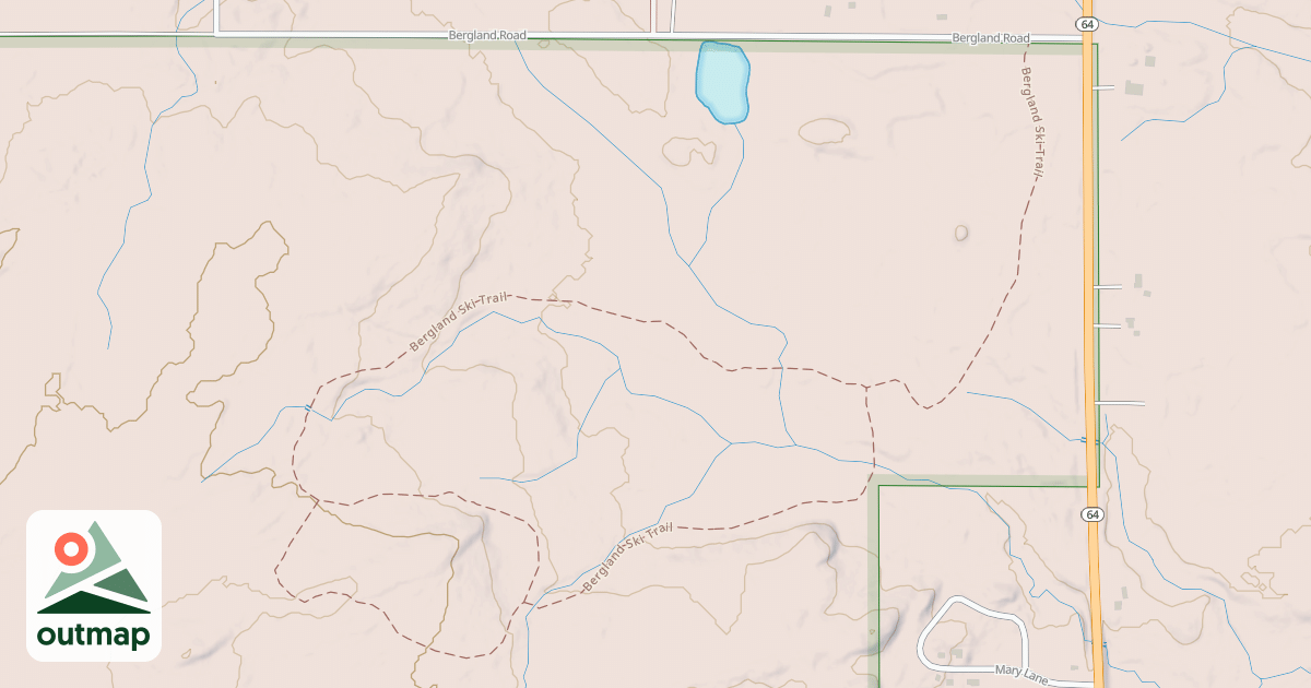 Map of Bergland Ski