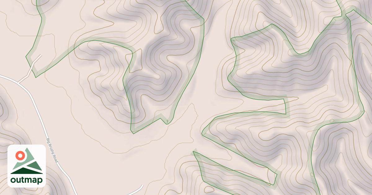 Map of HUMPHREYS BRANCH