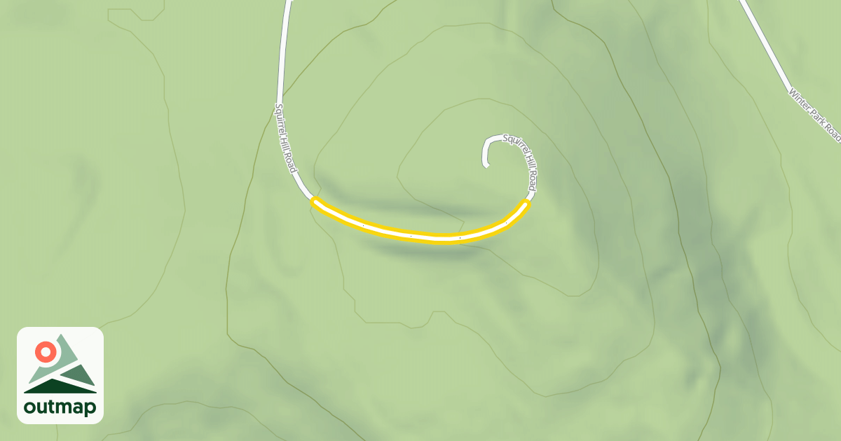 Map of Squirrel Hill Road